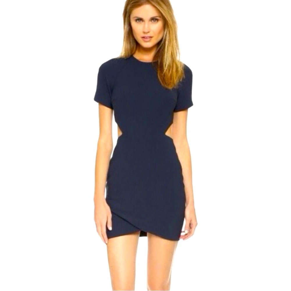 Elizabeth And James Skylyn Dress In Navy